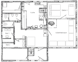 Innenansichten des Untergeschosses